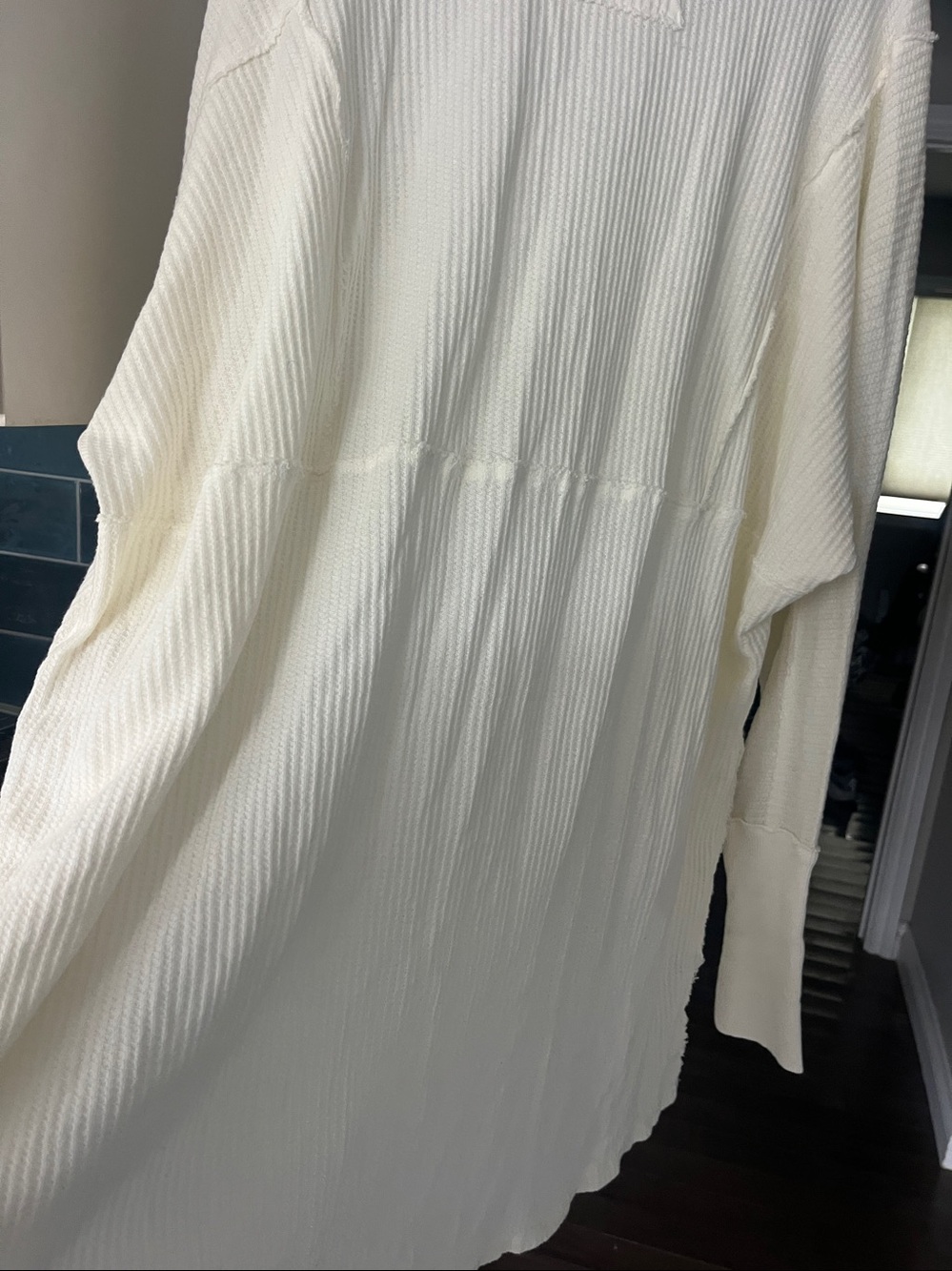 Free People -We The Free Ollie Oversized Thermal Knit Top - Picture 13 of 16